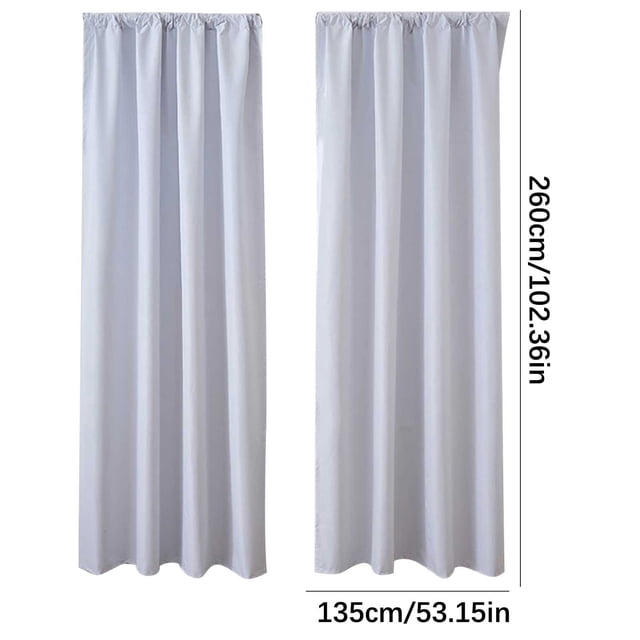 Curtains For Bedroom And Kitchen Scandinavian Solid Color Blackout Curtains 2 Pack