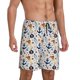 thumbnail image 2 of Balery Pirate Skull And Anchor Pantalones cortos de pijama de punto de algodón para hombre con cinturilla y bolsillos-Medium, 2 of 6