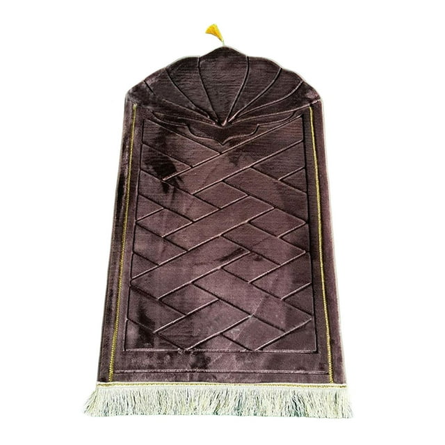 DOLITY Portable Prayer Rug Blanket 65Cmx110cm Foldable Prayer Mat for Wedding Hajj Home Coffee