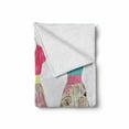 thumbnail image 2 of Vintage Woman Soft Flannel Fleece Throw Blanket, Vintage 1950's Style Summer Fashion Women Dresses Exhibited on Mannequins, Cozy Plush for Indoor and Outdoor Use, 50" x 60", Multicolor, by Ambesonne, 2 of 6