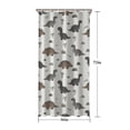 thumbnail image 5 of Light Beige Dinosaurs Landscapes Pattern Shower Curtain 36"x72" ,Bathroom Decorative Shower Curtains Set with 12 Hooks,Modern Waterproof Washable Shower Curtain, 5 of 6
