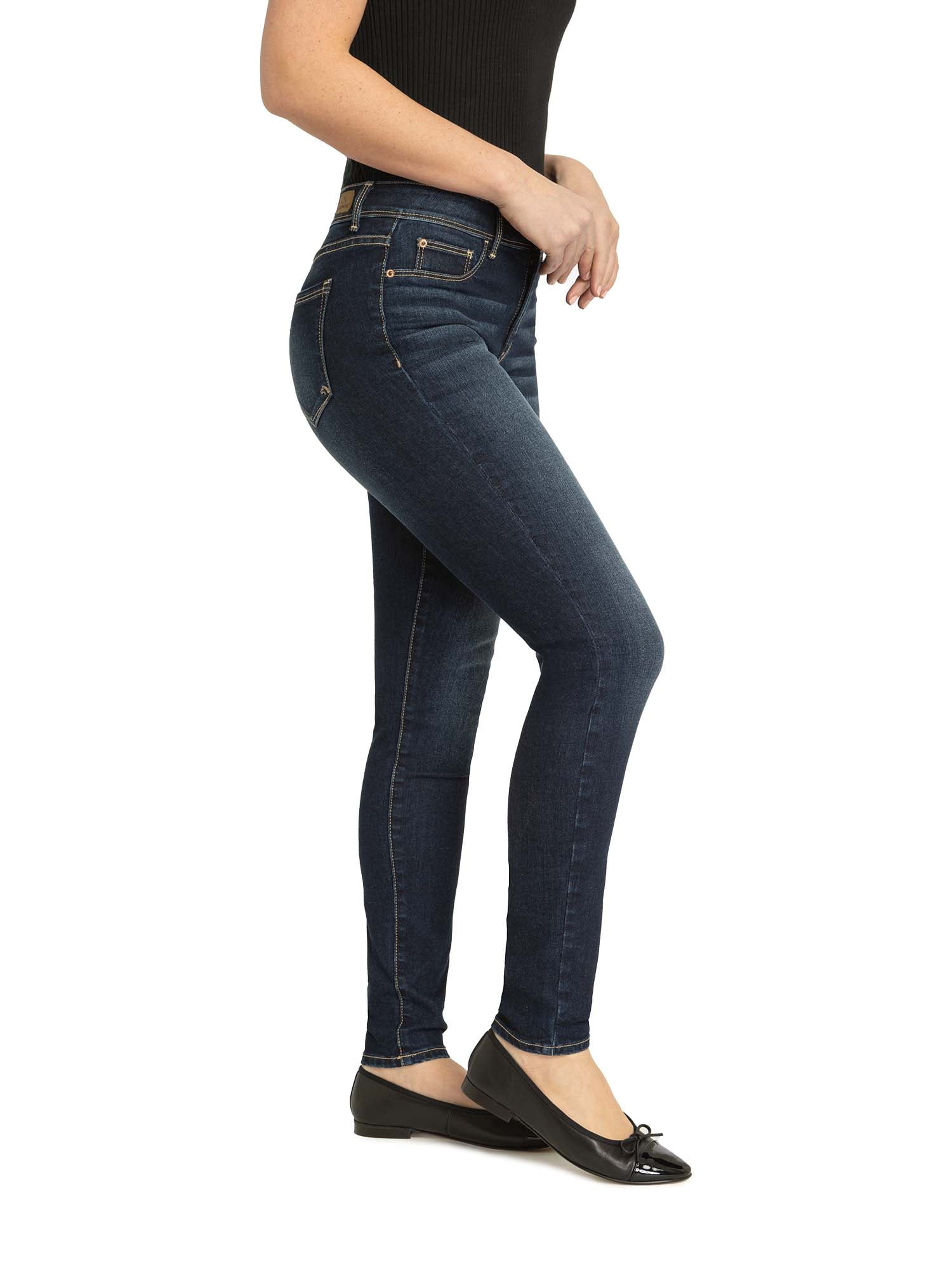 Jordache Women's and Womens Plus Essential High Rise Super Skinny Jean, Available in 28", 30" Inseams, Sizes 2-22