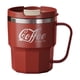thumbnail image 2 of Taza de acero inoxidable 304 de doble capa para el hogar y la oficina, con asa., 2 of 6