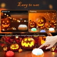 thumbnail image 4 of MesaSe 4 Pack Pumpkin Lights Halloween LED Pumpkin Lights Battery Operated with Remote and Timer Adjustable LED Pumpkin Lights with Hooks Battery Operat, 4 of 9