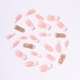 thumbnail image 4 of Uñas postizas adhesivas IMRAIN largas cuadradas con puntas francesas blancas, 4 of 7