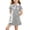 Gray, variant on Girls Student Style Polo Dress (12M-13Y) Summer Short Sleeve Lapel A-Line Skirt with Side Drawstring for School Navy 2T
