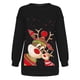thumbnail image 4 of ICHUANYI Clearance Women's Christmas Casual Long Sleeve Round Neck Printed Ladies Sweatshirt Tops(Black, L) ICHUANYI WER2023081501060, 4 of 5