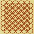 thumbnail image 1 of Ahgly Company Machine Washable Indoor Square Transitional Orange Red Orange Area Rugs, 4' Square, 1 of 7