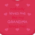 thumbnail image 4 of Inktastic Nobody Loves Me Like My Grandma Loves Me Girls Baby Bib, 4 of 4