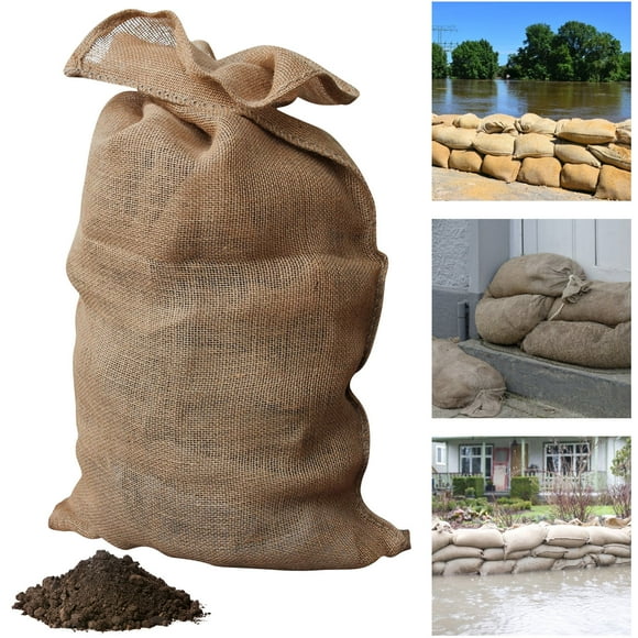 Sacs de Sable en Polypropylène Robustes pour le Contrôle des Inondations, pour le Rangement de Patio Extérieur et l'Utilisation d'Urgence