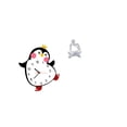 thumbnail image 6 of QSTDGVPW Lovely Abstract Penguin Wooden Wall Clock and Thinker Statue Decoration for Bedroom Living Room Office Shelf Multifunctional Home Decor, 6 of 8
