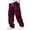 Wine #40, variant on WJOSBXT Corduroy Pants Men Baggy Cargo Pants 2026 Wide Leg Drawstring Joggers Relaxed Fit Loose Big and Tall Elastic Waist Athletic Trousers XL