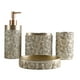 thumbnail image 1 of Set de accesorios de baño Hymmah Golden Design, 4 piezas, 1 of 7
