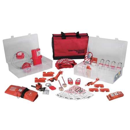 UPC 071649219214 product image for MASTER LOCK 1458VE410 PortableLockoutKit, Filled, Elctrcal/Valve | upcitemdb.com