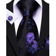thumbnail image 2 of Set de Corbata Barry.Wang de Seda con Diseño Floral Paisley 150 cm, 2 of 8