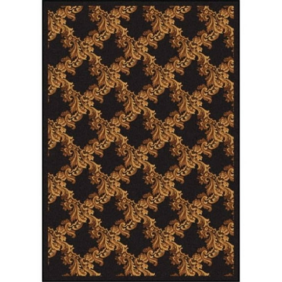 Any Day Matinee Corinth Rectangle Theater Area Rugs  02 Brown - 7 ft. 8 in. x 10 ft. 9 in.