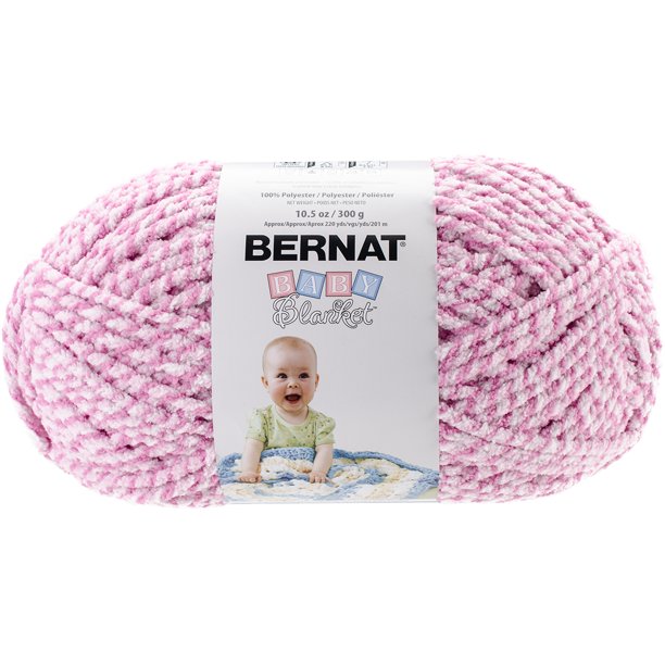 Bernat Baby Blanket Twists Big Ball YarnPink Twist