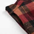 thumbnail image 6 of Women's Lattice Skirt Warm Elastic Waist Wool A-Line Pleated Tartan Winter Long Skirts, 6 of 9