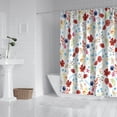 thumbnail image 2 of Pioneer Flower Floral Print Pattern Shower Curtain 72"x72" ,Bathroom Decorative Shower Curtains Set with 12 Hooks,Modern Waterproof Washable Shower Curtain, 2 of 6