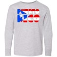 thumbnail image 3 of Inktastic Puerto Rico Flag in Text Long Sleeve Youth T-Shirt, 3 of 5