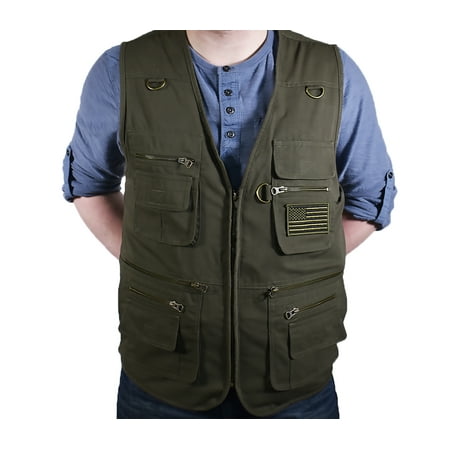 Blue-Stone-Safety-Products-Olive-Concealment-Vest-Hunting-Vest-Fishing-Vest-Photograp