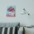 thumbnail image 2 of Stupell Industries Flower Vase With Dog Red Blue Animal Pet Painting Unframed Art Print Wall Art, 13x19, by Sally B, 2 of 6