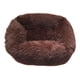 thumbnail image 3 of Cómoda cama para perros y gatos, felpa cálida, perrera, cachorro, hogar, marrón oscuro jinwen  Casa de la cama del gato, 3 of 8