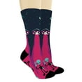 thumbnail image 2 of ThisWear Alien Gifts for Women or Men Peace Alien and Ufo Socks Space Related Gifts 1-Pair Novelty Crew Socks, 2 of 5
