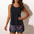 thumbnail image 5 of cocolona Womens Tankini Swimsuits Fashion Printed Loose Two Piece Modest Bathing Suit with Shorts, 5 of 6