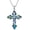 Abalone Orthodox, variant on Eastern Orthodox Cross Necklace 925 Sterling Silver Russian Orthodox Necklace Religious Christian Jewelry