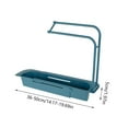 thumbnail image 2 of Drainer Sink Tray Expandable Dish Drying Rack Adjustable Sink Drain Basket with Hanging Rod Large Capacity Sink Rack Holder Kitchen Organiser Accessories for Home Kitchen, 2 of 7