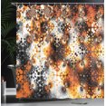 thumbnail image 4 of Ambesonne Abstract Art Shower Curtain, Vintage Mosaic, 69"Wx75"L, Black Orange Grey, 4 of 5