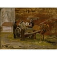 thumbnail image 3 of Gerhard Munthe 18x14 Black Modern Framed Museum Art Print Titled - The Apple Cart (1876), 3 of 5