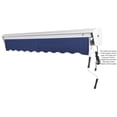 thumbnail image 3 of Awntech 8' x 6.5' Destin Right Motor Right Motorized Patio Retractable Awning, Navy, 3 of 7