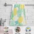 thumbnail image 5 of Tropical Pineapple Kitchen Hand Towels, Exotic Leaves Fingertip Bath Towels Ultra Soft and Absorbent, Decorative Face Towels Dish Washcloths, 2 PCS, 28.3"x 14.4", 5 of 5