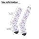 thumbnail image 2 of Balery Lavender Flowers Calcetines novedosos Calcetines deportivos Calcetines hasta la rodilla Calcetines de algodón Calcetines originales y geniales, 2 of 6