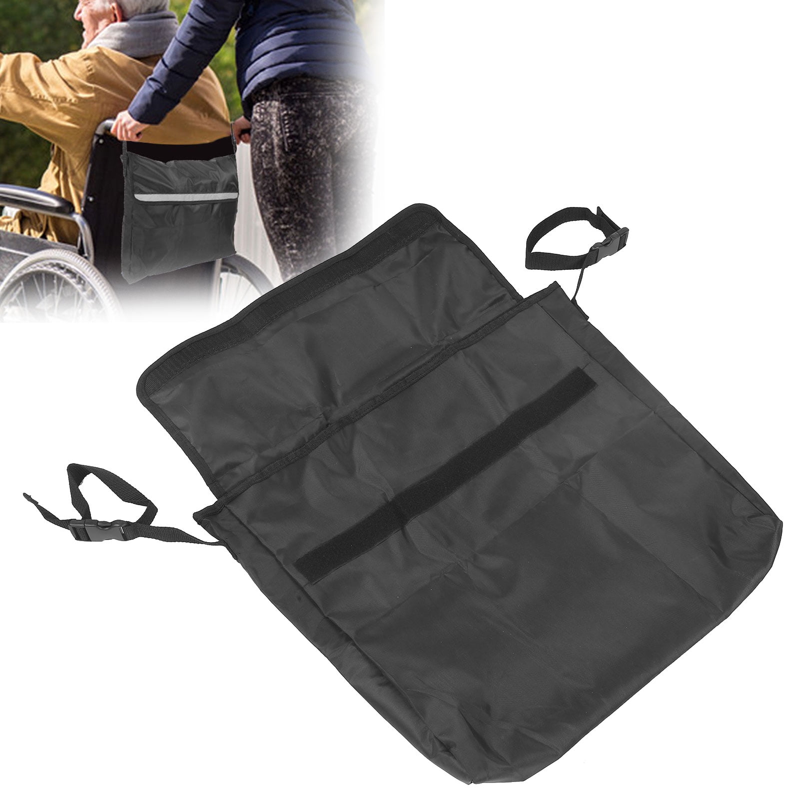 Ecoyyzn Wheelchair Storage Bag, Wheelchair Backpack, 420D Oxford For