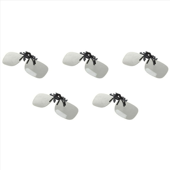 5 x 3D Glasses Clip on for CINEMA AND 3D IN THE PUB,5 x 3D Glasses Clip,Black&gray