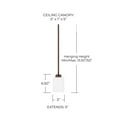thumbnail image 3 of Capital Lighting 315211BN-338 Dixon 5" Wide Mini Pendant - Nickel, 3 of 5