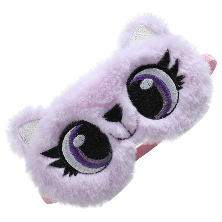 1Pc Cartoon Big Eye Design Eye Masks Adorable Eye Cover Plush Sleeping Mask  