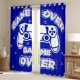 thumbnail image 2 of Homewish Video Game Controller Blackout Curtains Set of 2 (52x84 Each), Blue Cartoon Gamepad Window Curtains, Teens Kids Girls Boys Curtains and Drapes, Curtains and Drapes Bedroom Decor, 2 of 6