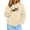 Beige, variant on Cat Hoodie with Pouch Pet Hoodies Lightweight Hooded Sweatshirt Light Purple L
