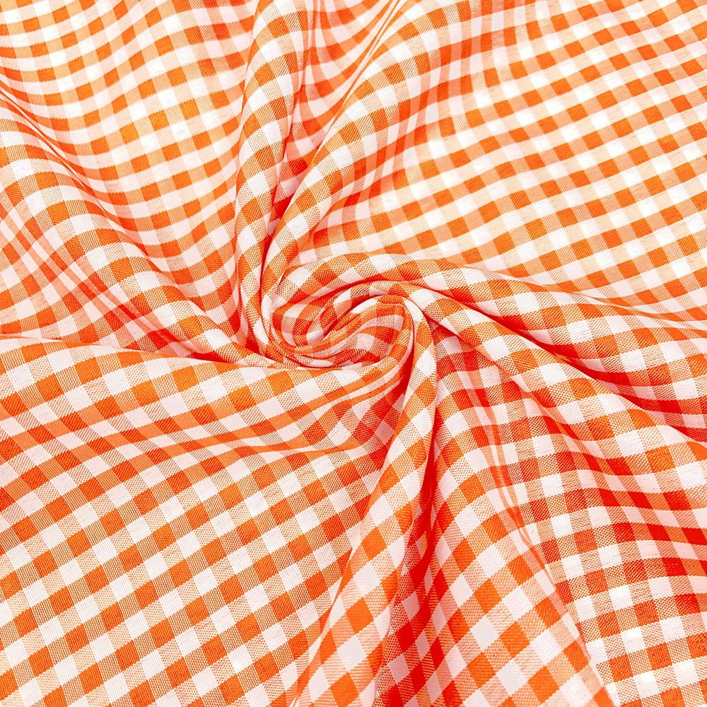Gingham 1/8" Wide Square Fabric 60" Wide Checkered Plaid By The Yard