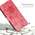 thumbnail image 5 of Case for Motorola Moto G Pure Wallet Case Kickstand Magnetic Closure with Card Holder Sunflower Pattern Leather Flip Durable Shockproof Cover for Moto G Pure Pink Sunflower, 5 of 16