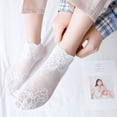 thumbnail image 6 of 5 Pairs Women Lace Fishnet Socks Nylon Sheer Ankle Dress Sokcs, 6 of 7