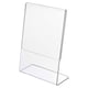 thumbnail image 4 of Soporte de escritorio transparente para letrero, soporte de papel para menú, soporte de exhibición acrílico para restaurante 210x290mm Zulema Titular de la muestra, 4 of 8