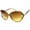 Tortoise-Gold / Amber, variant on sunglassLA Female Oversize Open Temple Twist Gradient Lens Butterfly Sunglasses 62mm (Tortoise-Gold / Amber) - 62mm