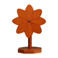 thumbnail image 3 of 4 posavasos de bambú con forma de molino de viento, novedosos y plegables, para decoración del hogar. color nogal, 3 of 9
