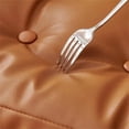 thumbnail image 4 of Dual Sided Faux Leather Seat Cushion - Waterproof Square Seat Pad for Dining Room, Kitchen and Office Chair Cushion with Handle 17.7"X17.7"X3.15" (1 Pack, White), 4 of 6