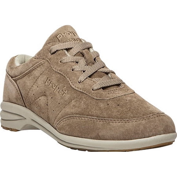 Women's Propet Washable Walkerâ„¢ Suede Classic Taupe 8.5 B